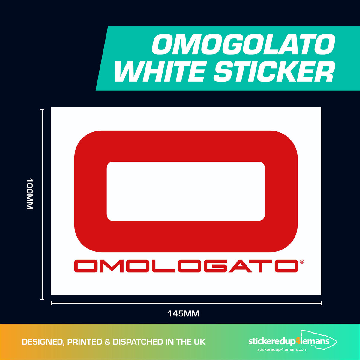 Omologato Logo Sticker - StickeredUp4LeMans