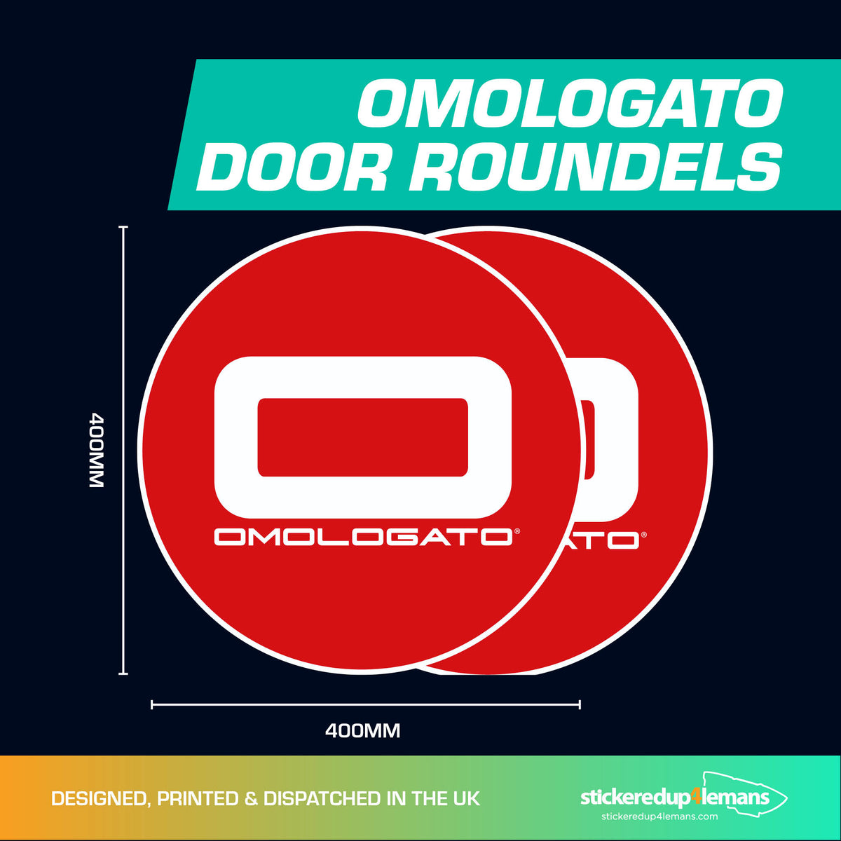 Omologato Door Roundels - StickeredUp4LeMans