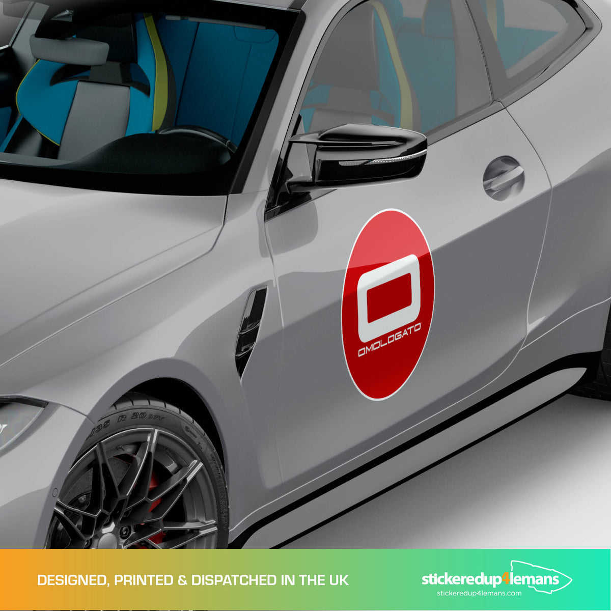 Omologato Door Roundels - StickeredUp4LeMans