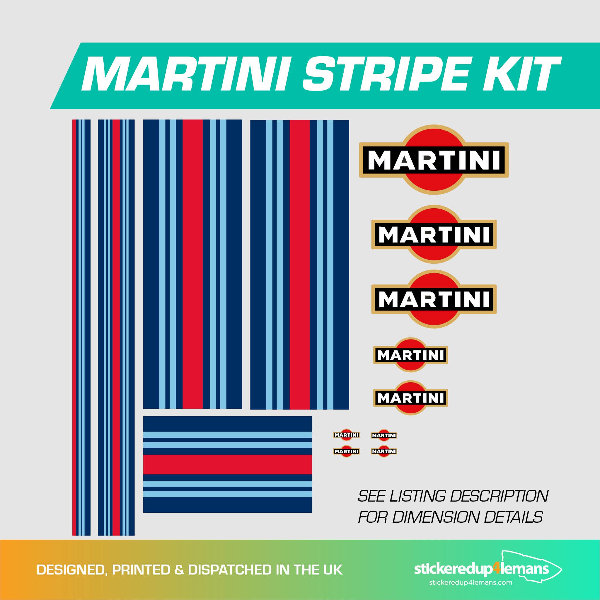 SCRATCHED MARTINI RACING Stripes Red Logo Porsche Carrera Boxster Stickers Set EUR 299,00 - FR SCRATCHED MARTINI RACING Stripes Red Logo Porsche Carrera Boxster Stickers Set EUR 299,00 - FR