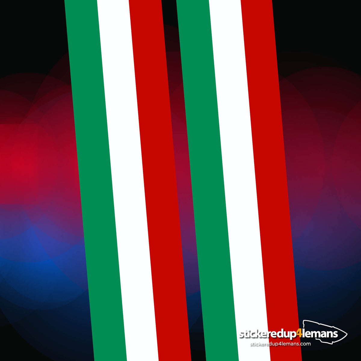 Double Italian Tricolore Stripes