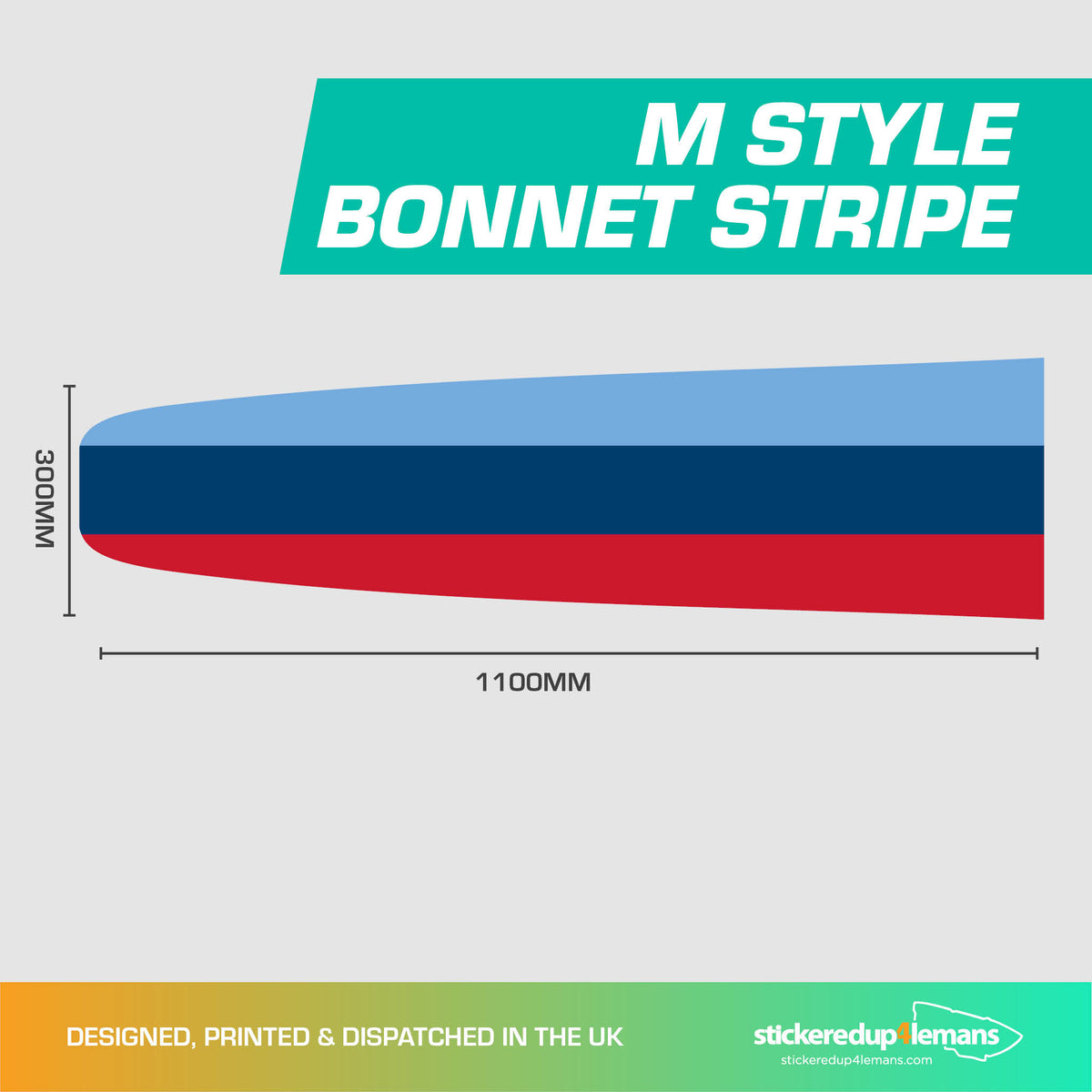 &#39;M&#39; Style Bonnet Stripe