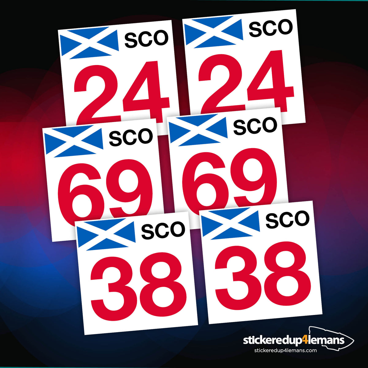 SCO Door Numbers (Pair)