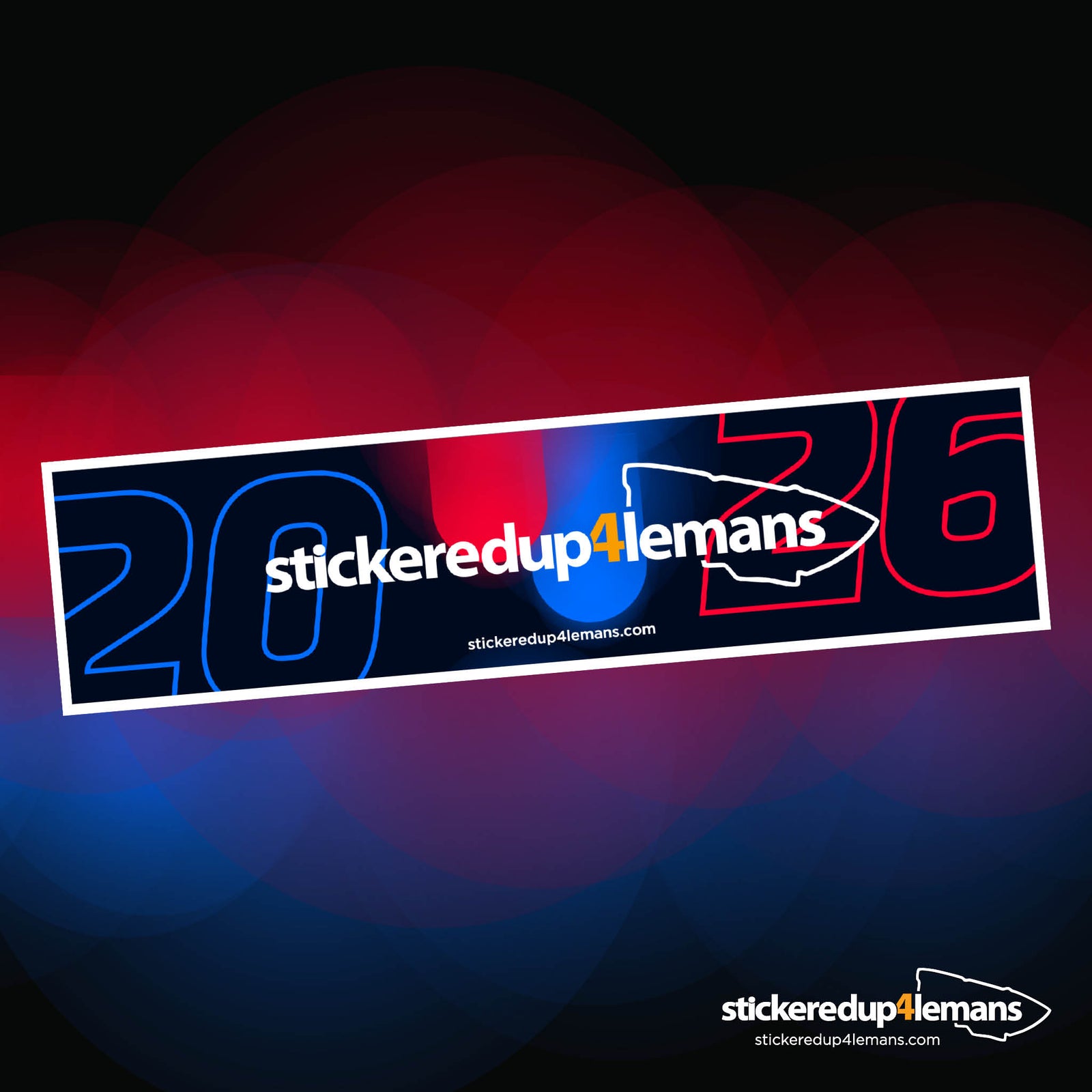 SU4LM 2026 Bumper Sticker - StickeredUp4LeMans