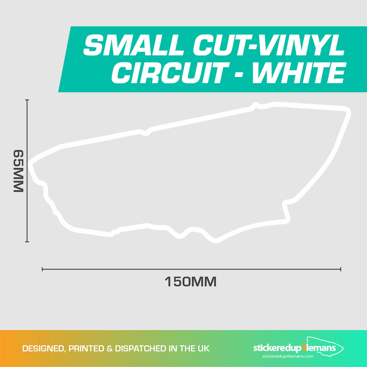 Small Cut Vinyl Le Mans Circuit Outline