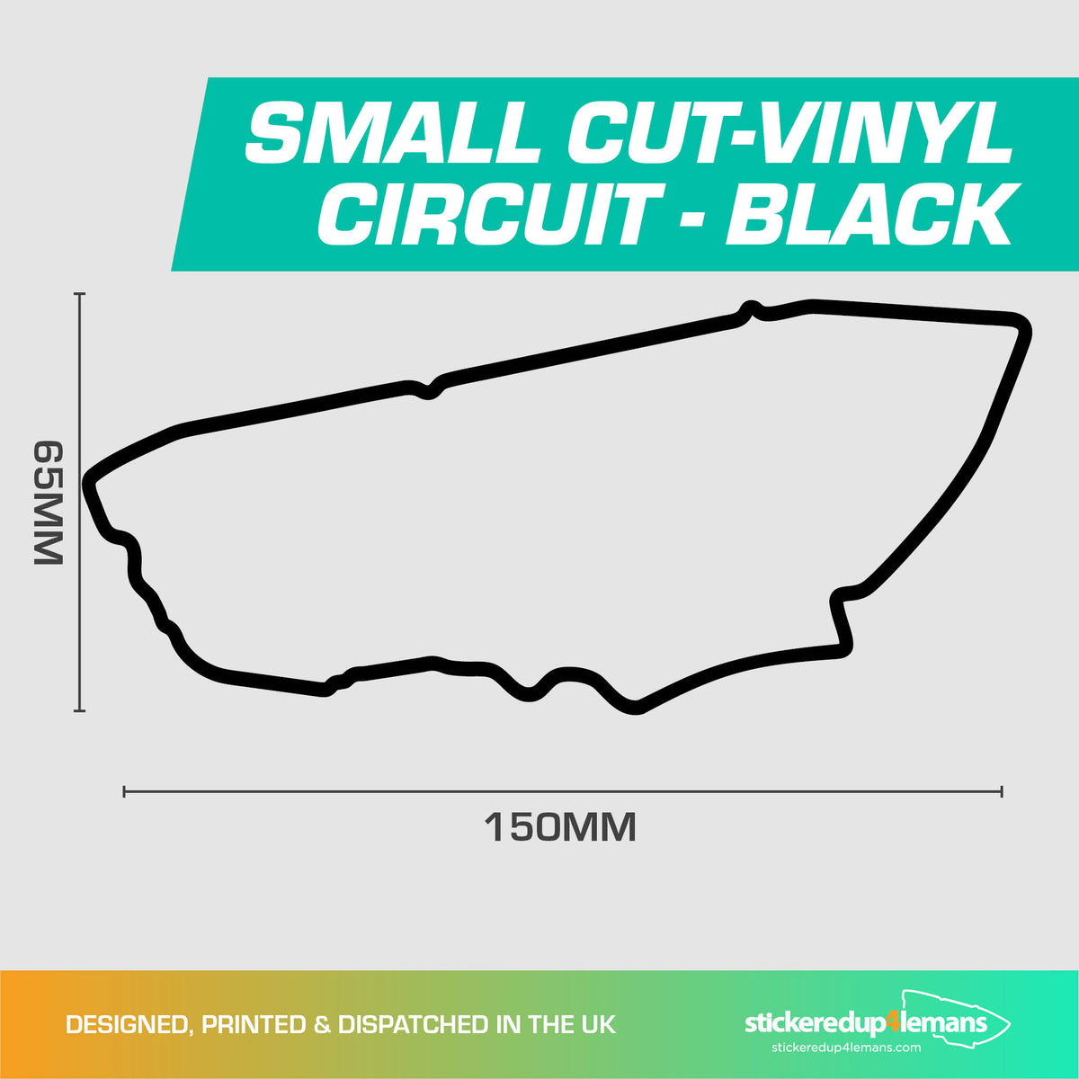 Small Cut Vinyl Le Mans Circuit Outline