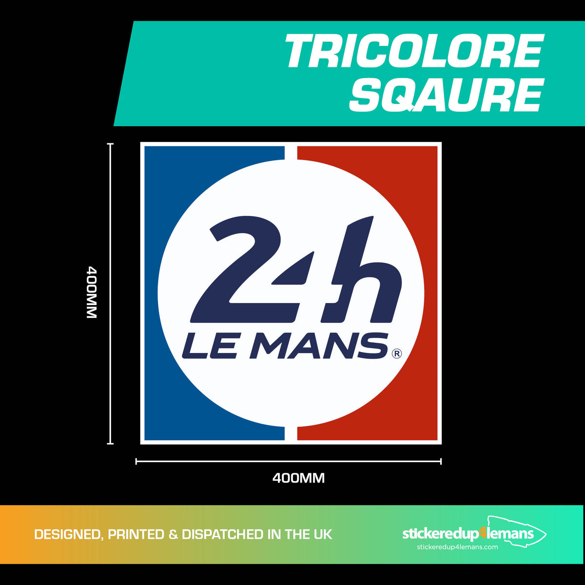 Official Le Mans 24h Le Mans Square Tricolore Number