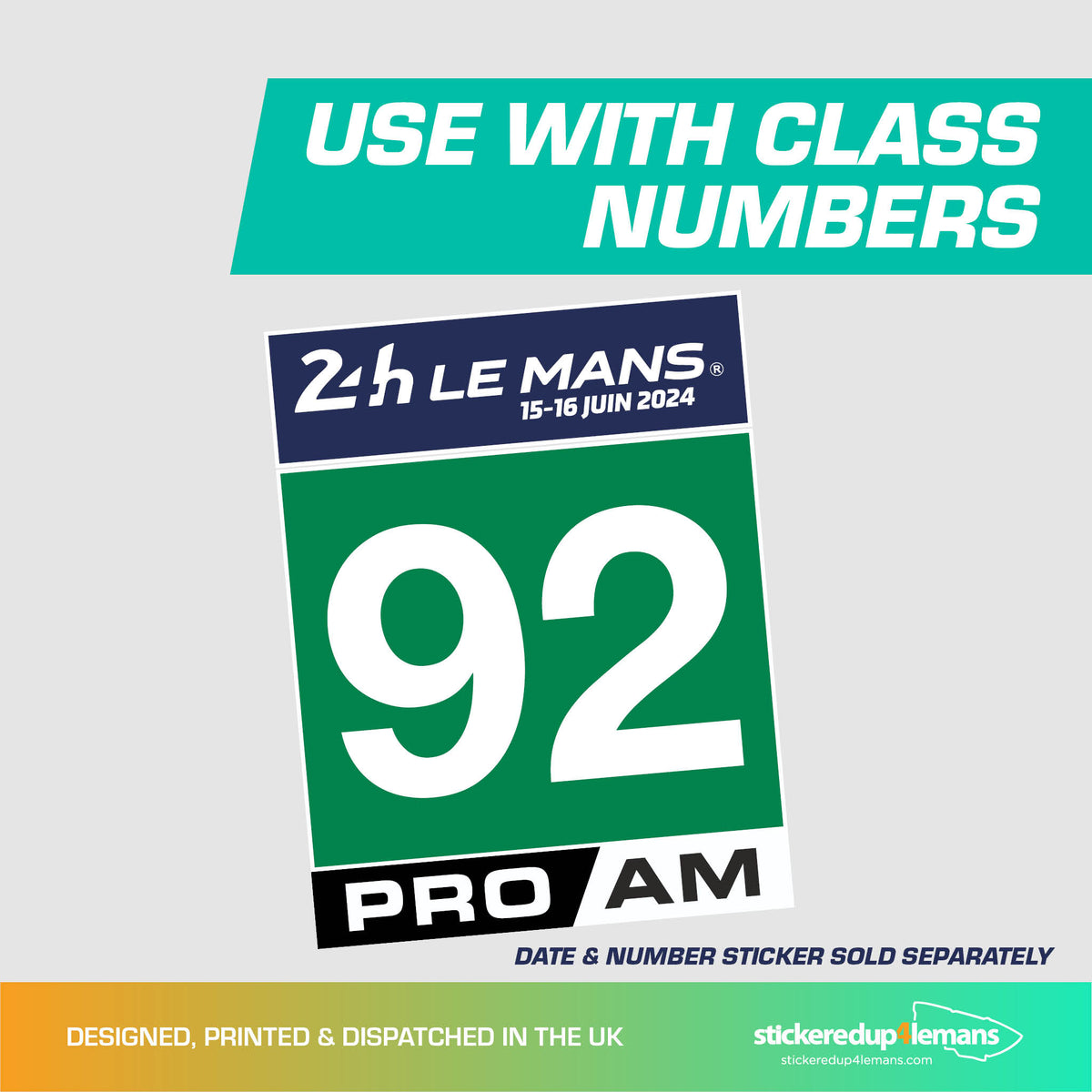 Le Mans Class Sticker - PRO AM