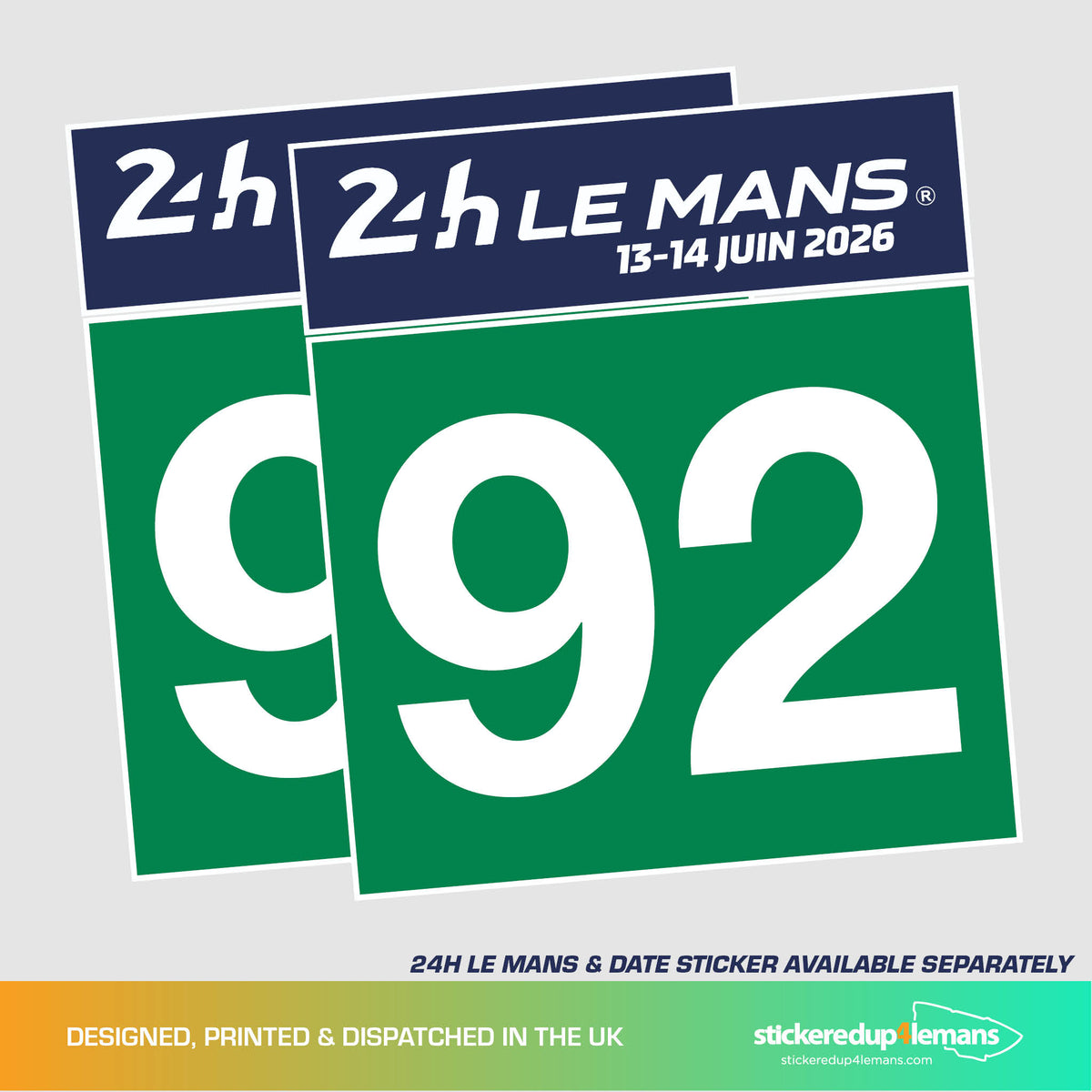 WEC Le Mans Style Class Numbers (Pair)