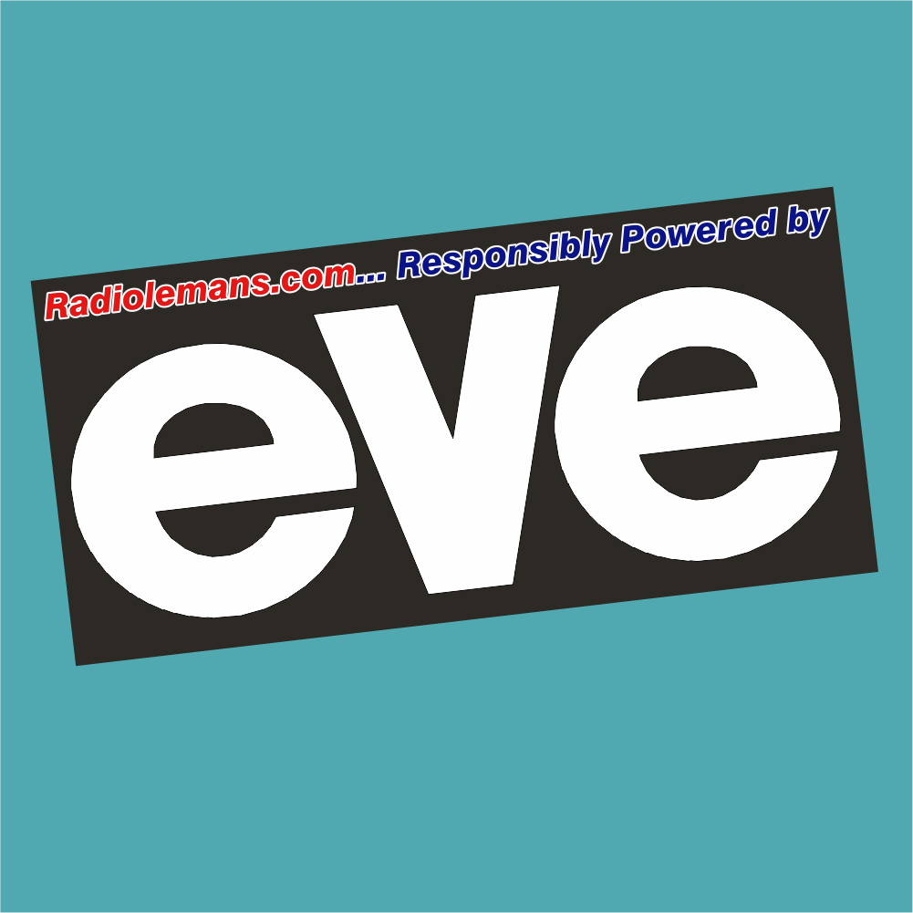 Responsibly Powered by EVE - Radiolemans - StickeredUp4LeMans