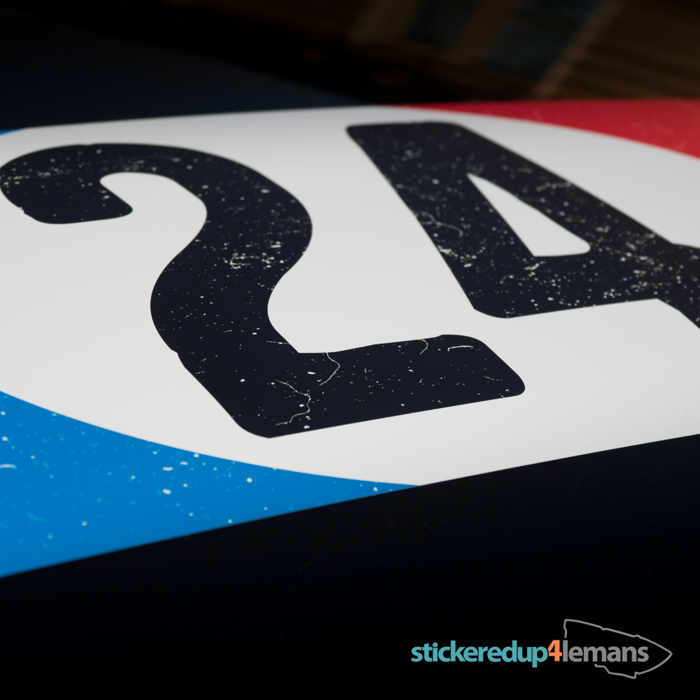 Vintage Tricolore 24 - Numbers - StickeredUp4LeMans